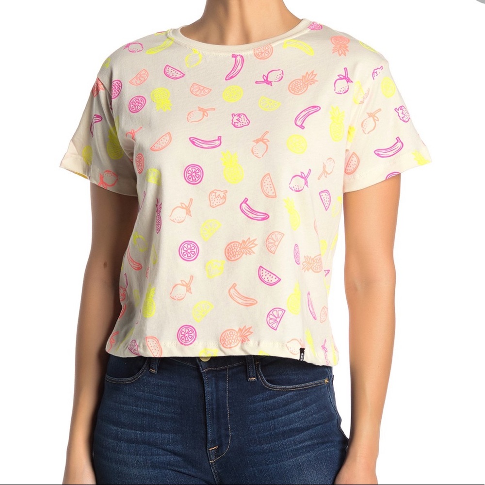 Circle X - fruits crop tee